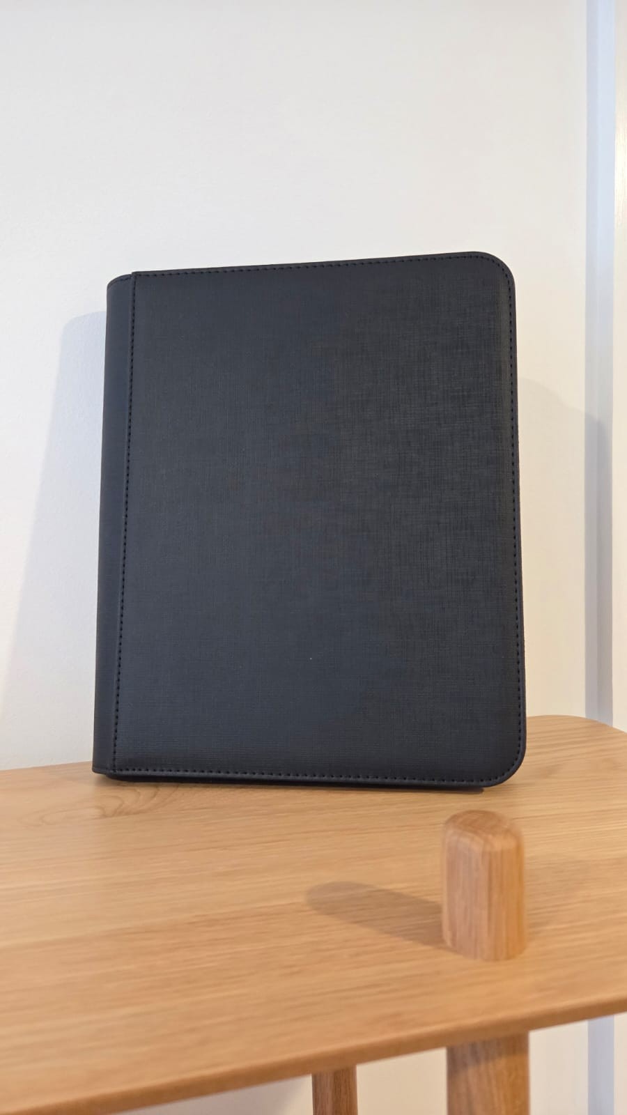 4 Pocket Card Premium Binder With Zip - 2x2 page | 160 Pocket Binder (Black)