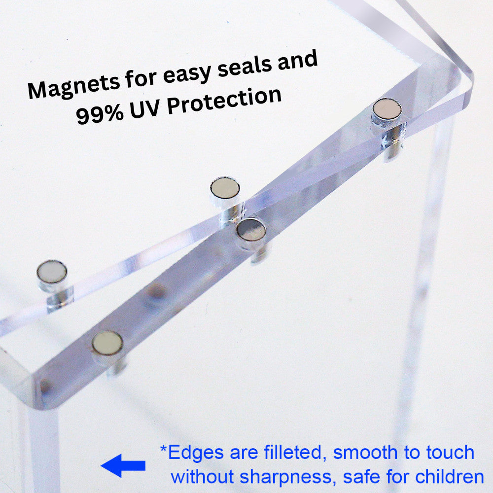 Clear Magnetic Acrylic Case Pokemon Elite Trainer Box ETB + ☀ UV PROTECTION
